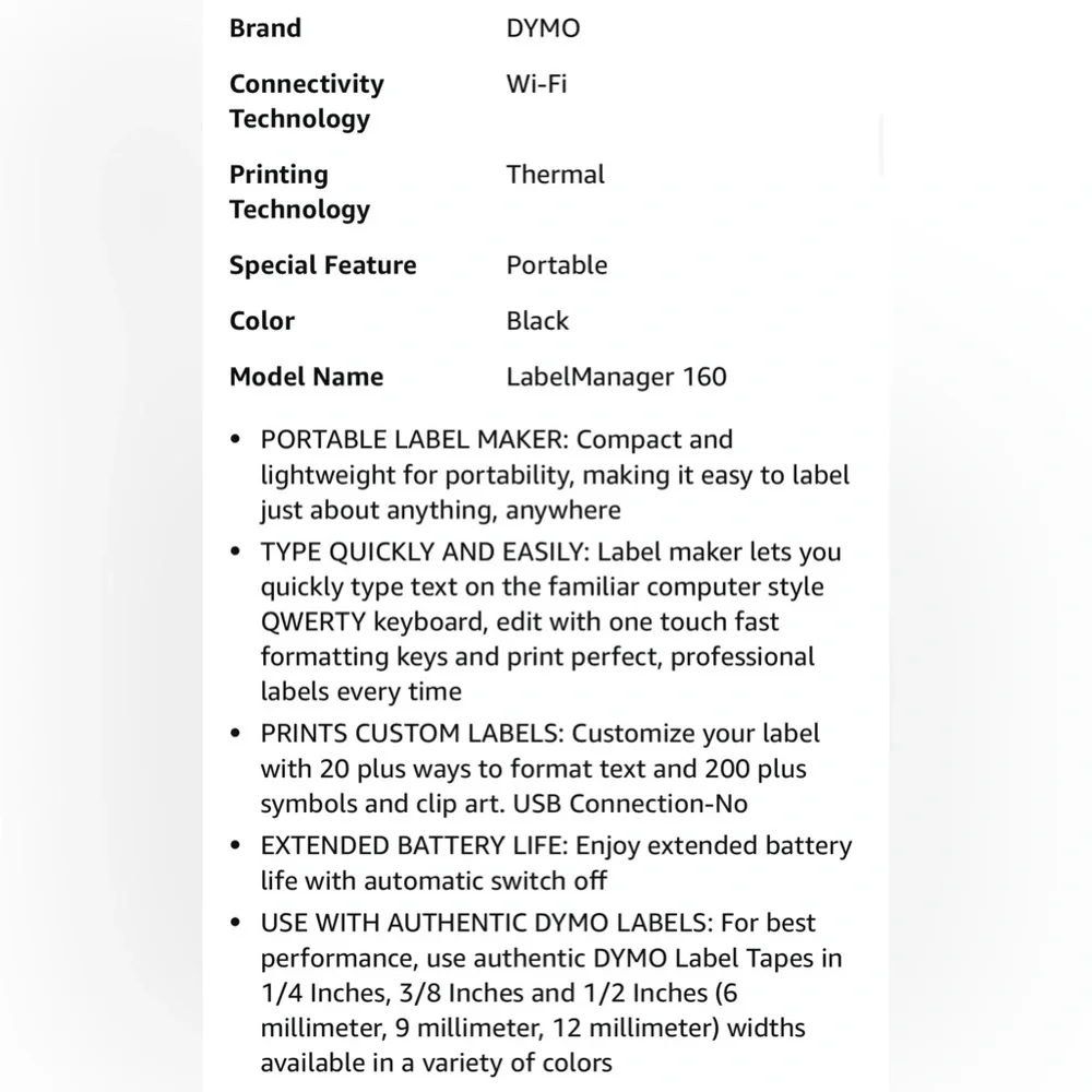 Dymo Label Maker Portable Label Manager
